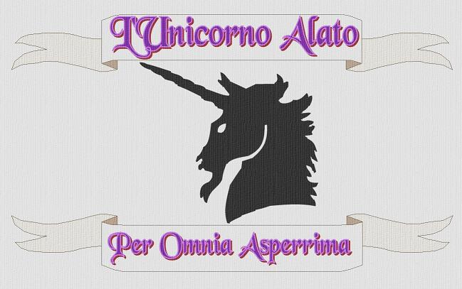 Unicorno alato Logo